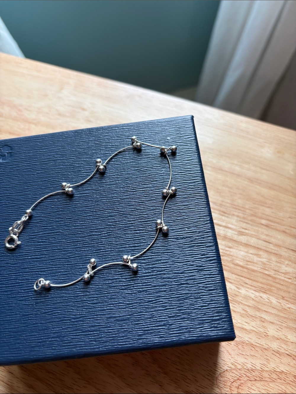 Sterling silver bracelet.